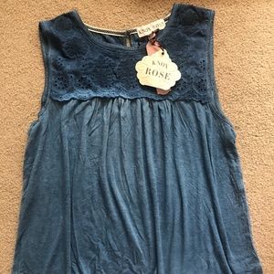 Navy Knox Rose Shirt